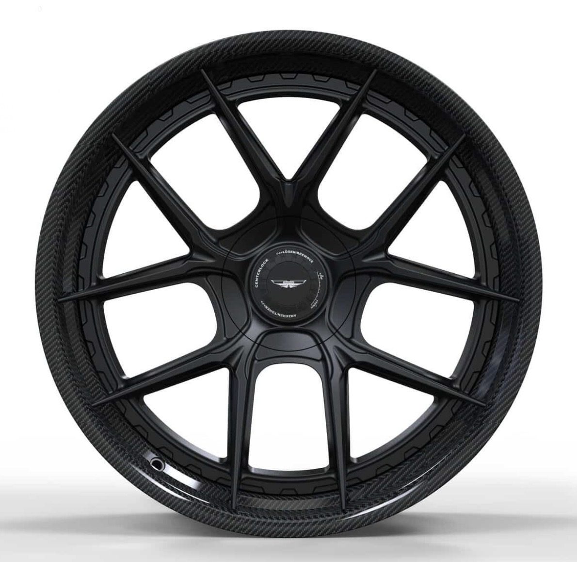 MAGStang show car, dark finish, rear three-quarter